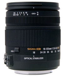 Sigma 18-125mm f/3.8-5.6 DC OS HSM zoom lens 