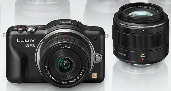 Panasonic Lumix GF3 with 25mm Lens