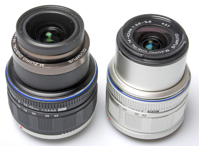 Olympus 14-42mm MkI and MkII lenses