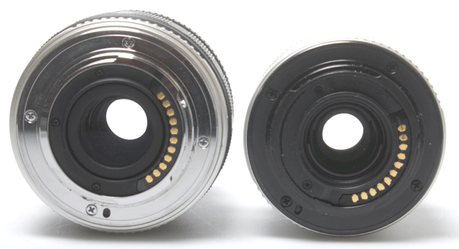 lens mounts of Olympus 14-42mm Mk I and Mk II