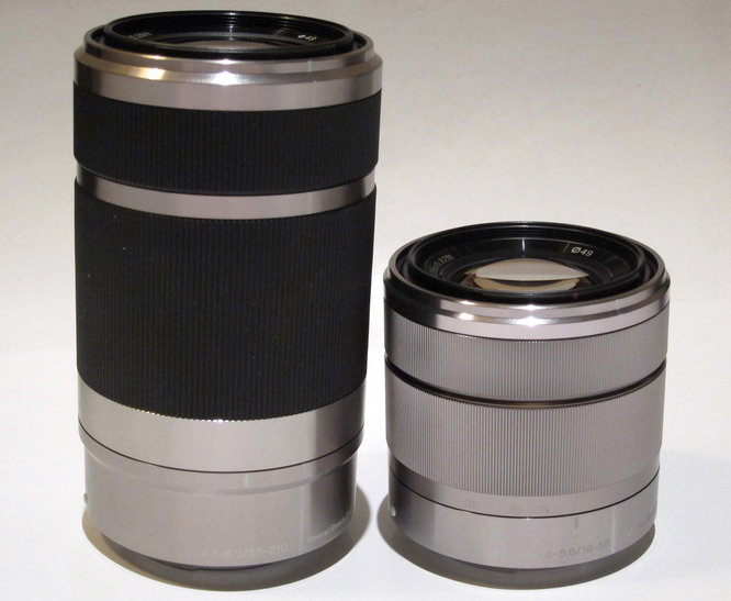 55-210mm and 18-55mm