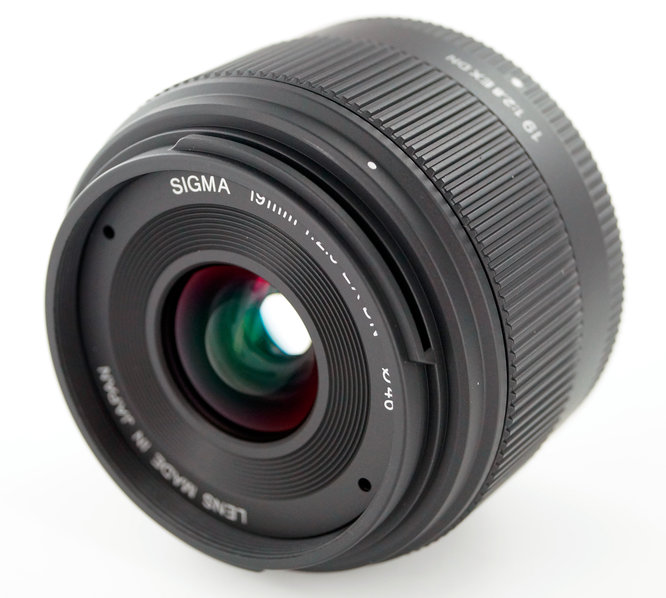 Sigma 19mm F/2.8 Micro Four Thirds Lens Front Angle