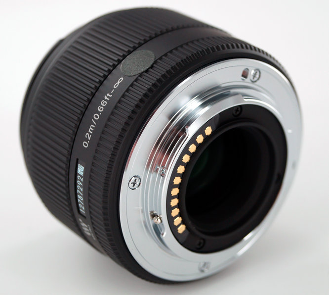 Sigma 19mm F/2.8 Micro Four Thirds Lens Rear