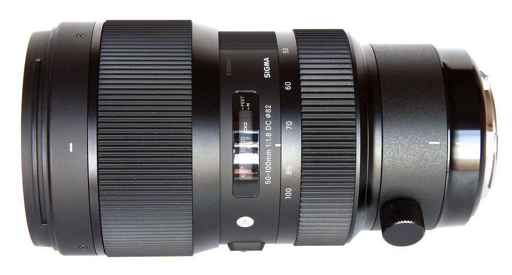 Sigma 50 100mm F1,8 Art Top View