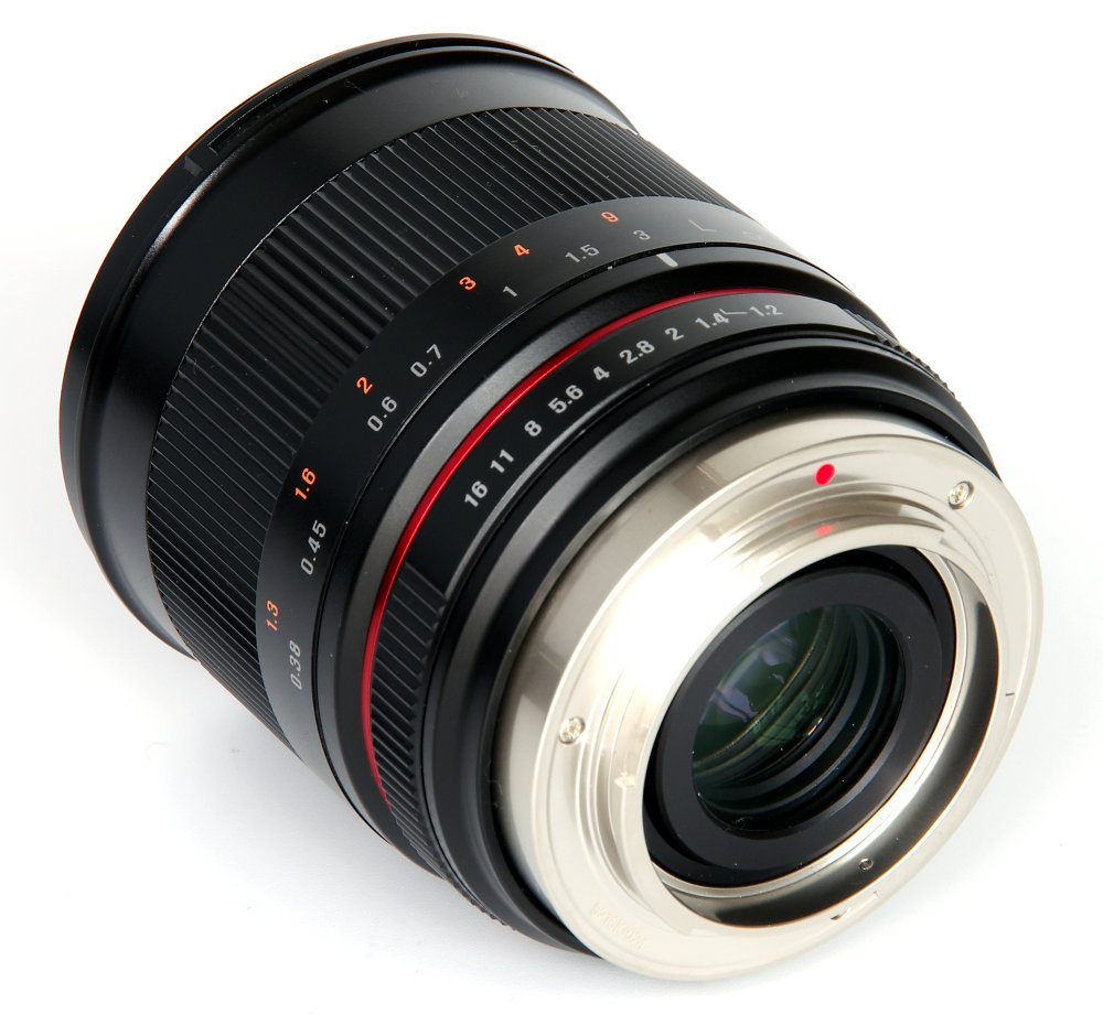 Samyang 35mm F1,2 Rear Oblique View