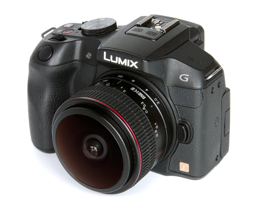 Meike 6,5mm F2 Fisheye On Lumix G6