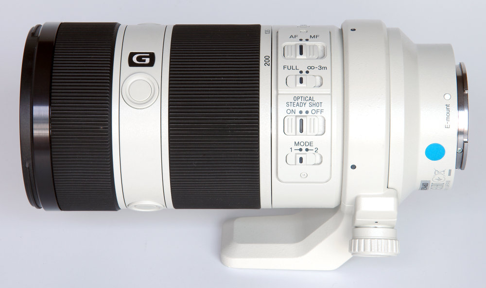 Sony Fe G 70 200mm F4 Side View