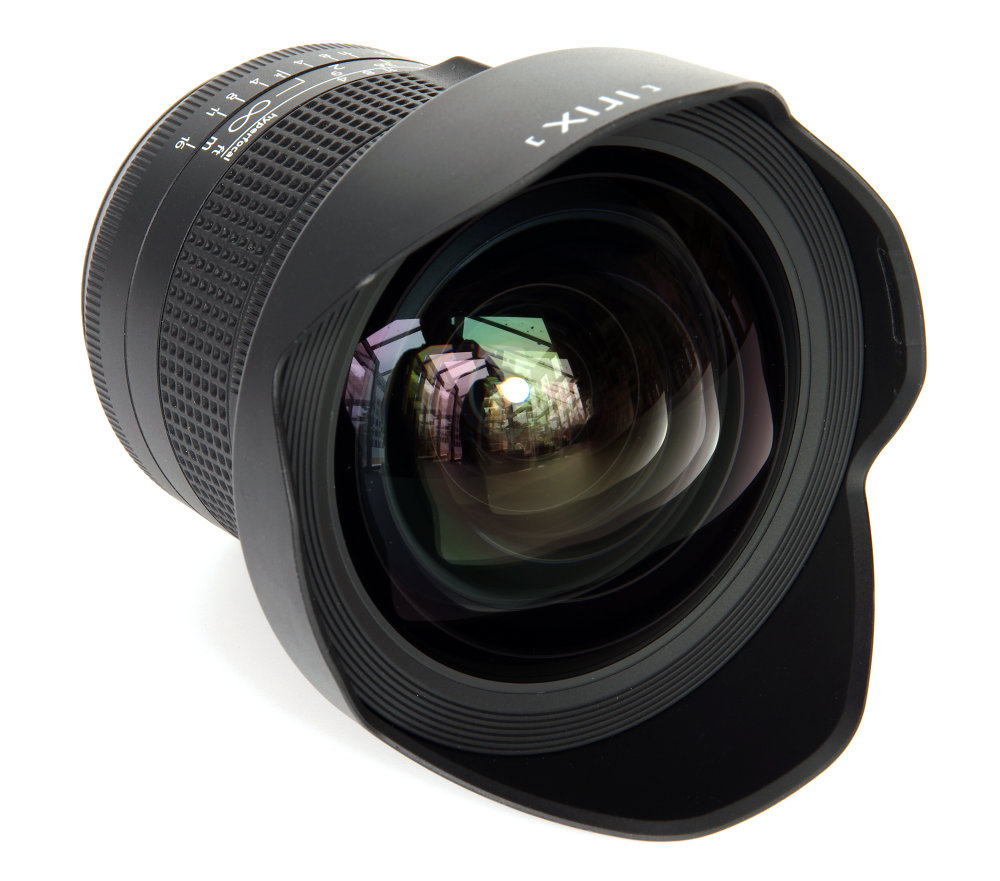 Irix 11mm F4 Firefly Front Oblique View