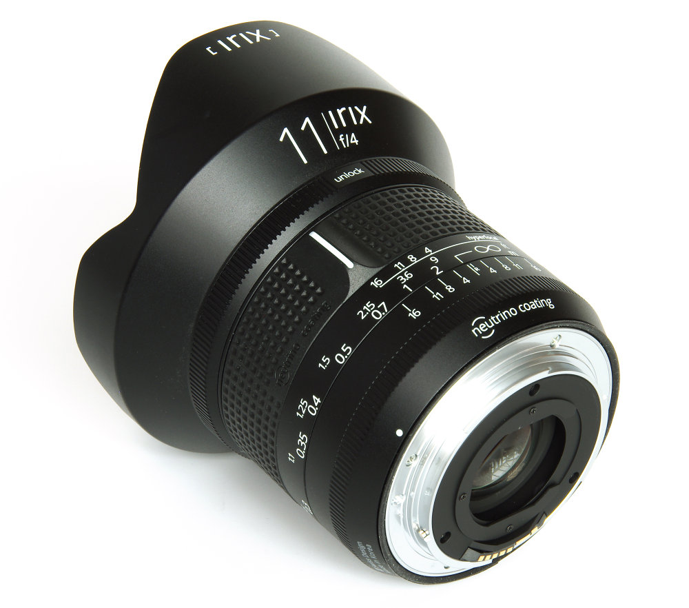 Irix 11mm F4 Firefly Rear Oblique View