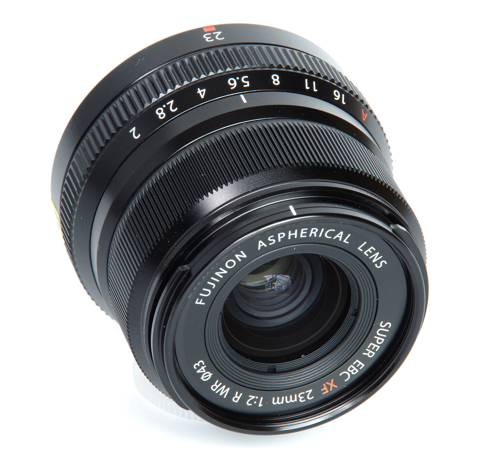 Fujinon Xf 23mm F2 Front Oblique View