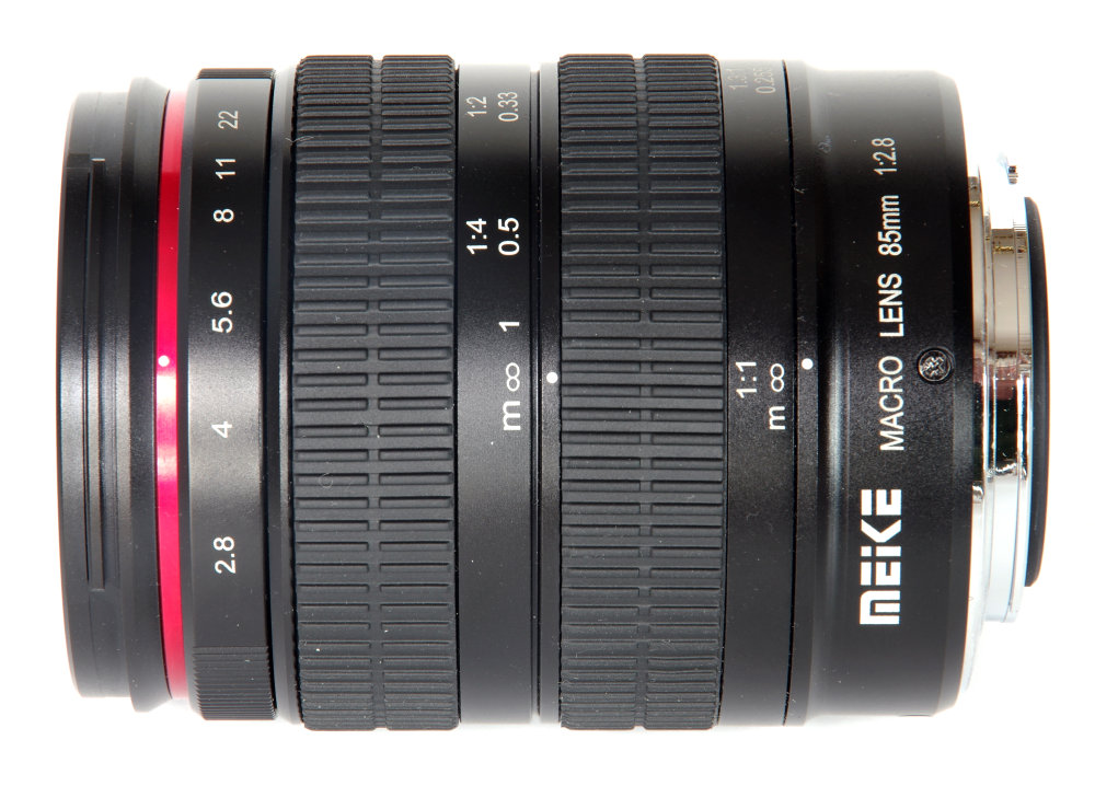 Meike 85mm F2,8 Macro Top View At Infinity