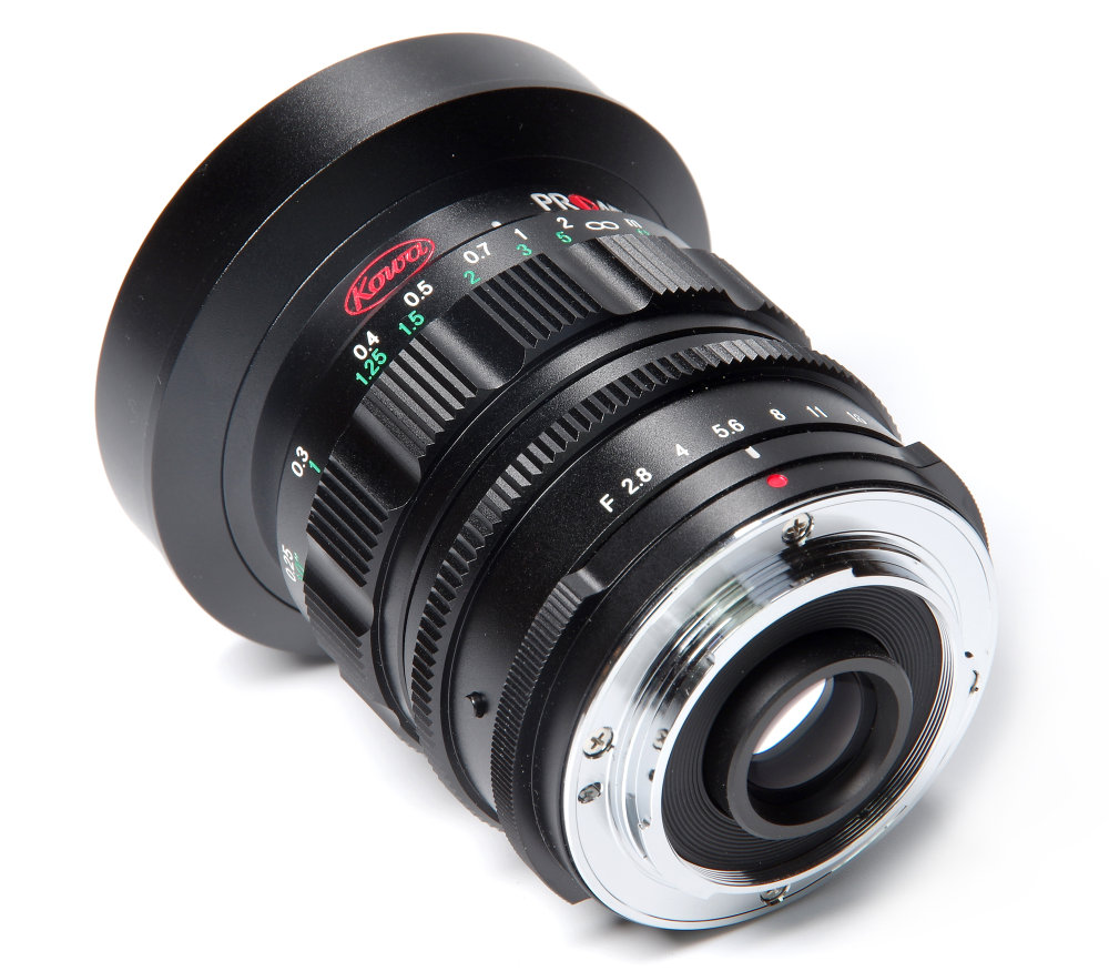 Kowa Prominar 8,5mm F2,8 Rear Oblique View